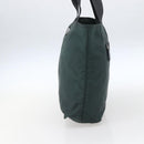 PRADA Tragetasche Nylon Grün Silber Auth fm5147-5