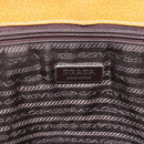 PRADA Handtasche Canvas Leder Beige Silber Auth fm5148-17