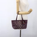 FENDI Zucca Canvas Handtas PVC Paars goud Auth fm5149-22