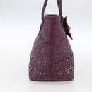 FENDI Zucca Canvas Handtas PVC Paars goud Auth fm5149-3