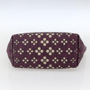 FENDI Zucca Canvas Handtas PVC Paars goud Auth fm5149-5