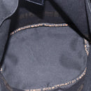FENDI Hand Bag Nylon Black Gold Auth fm5150-11