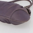Salvatore Ferragamo Gancini Tote Bag Leather Purple Auth fm5151-10