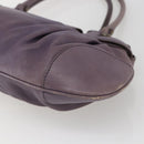Salvatore Ferragamo Gancini Tote Bag Leather Purple Auth fm5151-12