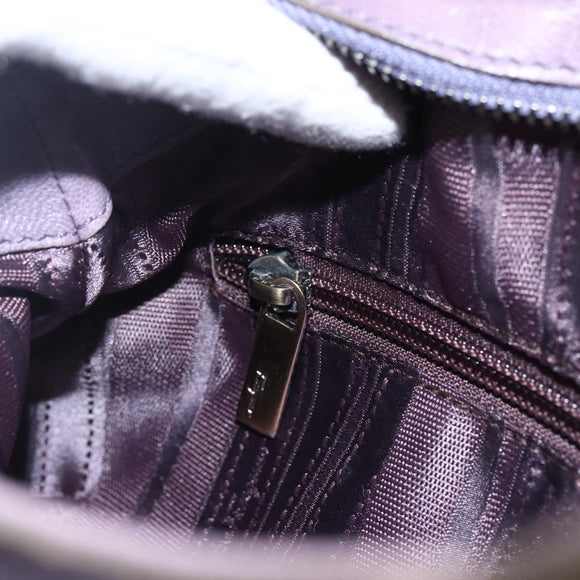 Salvatore Ferragamo Gancini Tote Bag Leather Purple Auth fm5151