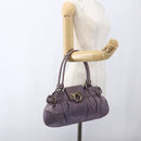 Salvatore Ferragamo Gancini Tote Bag Leather Purple Auth fm5151-23