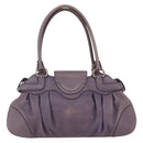 Salvatore Ferragamo Gancini Tote Bag Leather Purple Auth fm5151-3