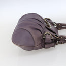 Salvatore Ferragamo Gancini Tote Bag Leather Purple Auth fm5151-5