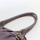 Salvatore Ferragamo Gancini Tote Bag Leather Purple Auth fm5151-8