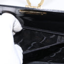 Salvatore Ferragamo Gancini Tote Bag Leather Black Gold Auth fm5152-23