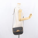 Christian Dior Honeycomb Canvas Shoulder Bag PVC Black Gold Auth fm5155-21