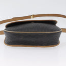 Christian Dior Honeycomb Canvas Shoulder Bag PVC Black Gold Auth fm5155-9
