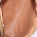CELINE Macadam Canvas Pouch PVC Leather Brown Gold Auth fm5156-9