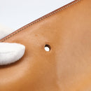 CELINE Macadam Canvas Circle Shoulder Bag PVC Leather Brown Gold Auth fm5157-9