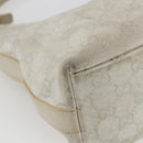 GUCCI GG Canvas Guccissima Bag Suede Light Beige Silver 000 0602 Auth fm5161-16
