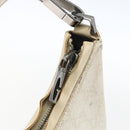 GUCCI GG Canvas Guccissima Bag Suede Light Beige Silver 000 0602 Auth fm5161-10