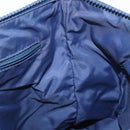 GUCCI GG Canvas Shoulder Bag Nylon Leather Blue Silver 510342 Auth fm5162-18