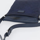 GUCCI GG Canvas Shoulder Bag Nylon Leather Blue Silver 510342 Auth fm5162-6