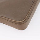 GUCCI Shoulder Bag Leather Beige Gold Auth fm5163-13