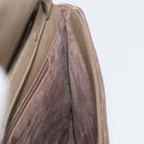 GUCCI Shoulder Bag Leather Beige Gold Auth fm5163-19