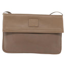 GUCCI Shoulder Bag Leather Beige Gold Auth fm5163-2