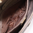 GUCCI Shoulder Bag Leather Beige Gold Auth fm5163-23