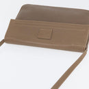 GUCCI Shoulder Bag Leather Beige Gold Auth fm5163-6