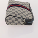 GUCCI GG Supreme GG Canvas Hand Bag PVC Canvas 2 Set Navy Beige Auth fm5165-12