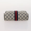 GUCCI GG Supreme GG Canvas Hand Bag PVC Canvas 2 Set Navy Beige Auth fm5165-14