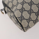 GUCCI GG Supreme GG Canvas Hand Bag PVC Canvas 2 Set Navy Beige Auth fm5165-15