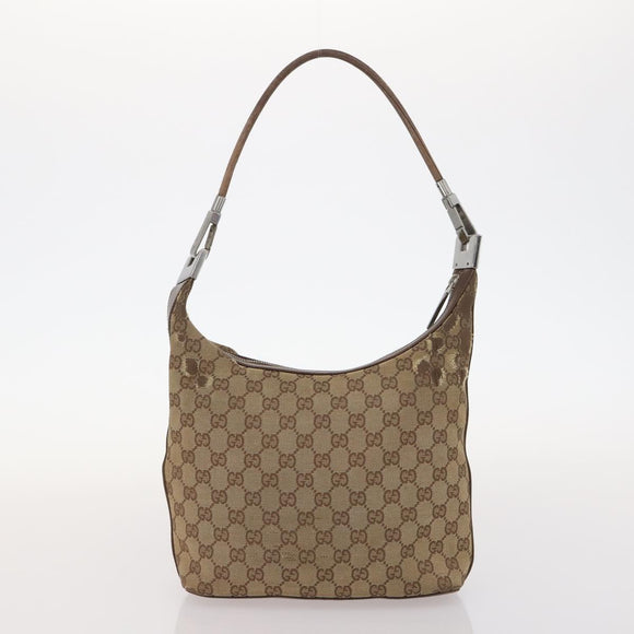 GUCCI GG Supreme GG Canvas Hand Bag PVC Canvas 2 Set Navy Beige Auth fm5165