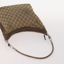 GUCCI GG Supreme GG Canvas Hand Bag PVC Canvas 2 Set Navy Beige Auth fm5165-5