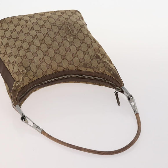 GUCCI GG Supreme GG Canvas Hand Bag PVC Canvas 2 Set Navy Beige Auth fm5165