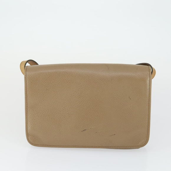 Christian Dior Clutch Bag Leather 2 Set Bordeaux Beige Auth fm5166