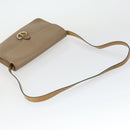 Christian Dior Clutch Bag Leather 2 Set Bordeaux Beige Auth fm5166-14