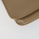Christian Dior Clutch Bag Leather 2 Set Bordeaux Beige Auth fm5166-17