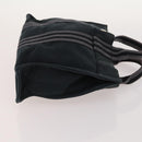 HERMES Fourre Tout Hand Bag Canvas 3 Set Orange Gray black Auth fm5167-11