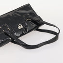 Salvatore Ferragamo Gancini Bag Patent Leather 3 Set Black Beige Auth fm5168-12