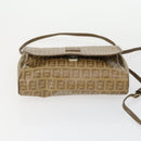 FENDI Zucchino Zucca Bag Nylon Leather PVC Canvas 2 Set Black Brown Auth fm5169-15