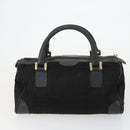 FENDI Zucchino Zucca Bag Nylon Leather PVC Canvas 2 Set Black Brown Auth fm5169-18