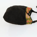 FENDI Zucchino Zucca Bag Nylon Leather PVC Canvas 2 Set Black Brown Auth fm5169-25