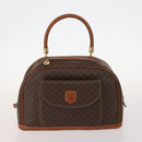 CELINE Macadam Canvas Bag PVC Leather 3 Set Brown Beige Navy Auth fm5170-2
