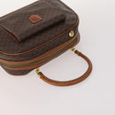 CELINE Macadam Canvas Bag PVC Leather 3 Set Brown Beige Navy Auth fm5170-5