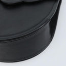 SAINT LAURENT Shoulder Bag Leather Black Gold Auth fm5171-9