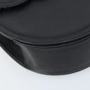 SAINT LAURENT Shoulder Bag Leather Black Gold Auth fm5171-14