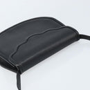 SAINT LAURENT Shoulder Bag Leather Black Gold Auth fm5171-6