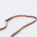 CELINE Macadam Canvas Shoulder Bag PVC Leather Brown Gold Auth fm5173-8