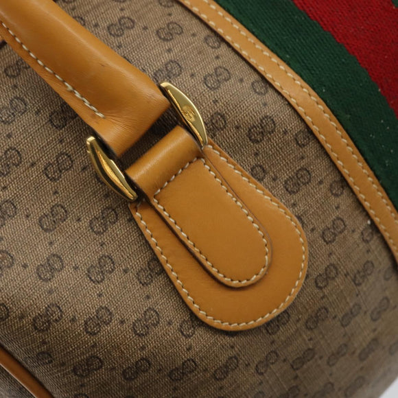 GUCCI Micro GG Supreme Web Sherry Line Bag PVC 2way 002 115 0165 Auth fm5175