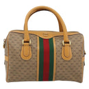 GUCCI Micro GG Supreme Web Sherry Line Bag PVC 2way 002 115 0165 Auth fm5175-13