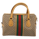 GUCCI Micro GG Supreme Web Sherry Line Bag PVC 2way 002 115 0165 Auth fm5175-2